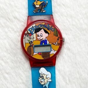 🔮 5/$25 90s Vintage Disney Pinocchio Digital‎ Watch